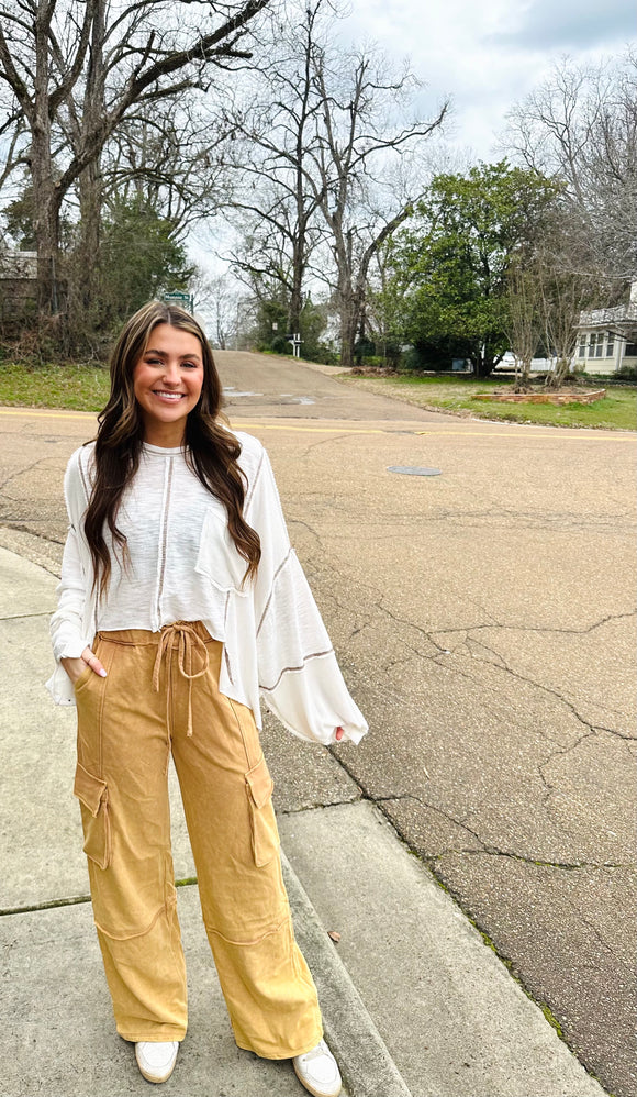 mocha cargo pants