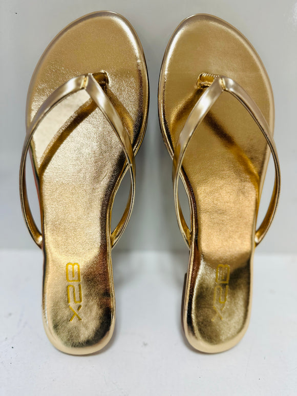 Gold Casual Flip Flops