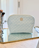 Capri Large Pouch Light Blue Patent