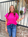 Fuchsia Knit Sweater