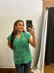 kelly green top
