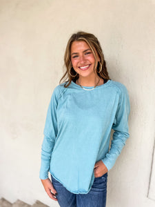Long Sleeve Washed Vintage Tee