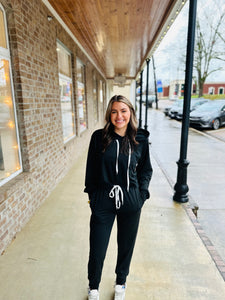 Black Jogger Set