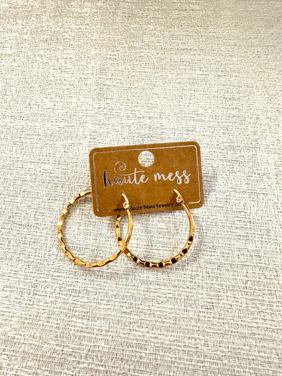 Simple Gold Hoops