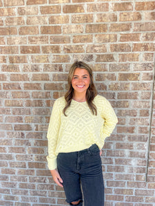 Light Yellow Knit Sweater