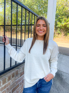 Ivory Grey Crew Neck