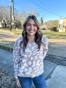 Mauve Leopard Top