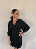 Black Ruffle Dress