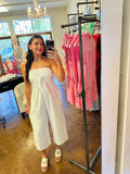 Tie Front Gauze Jumpsuit