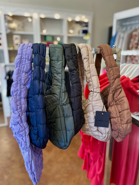 puffer shoulder bags
