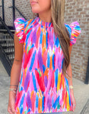 Feather Print Blouse