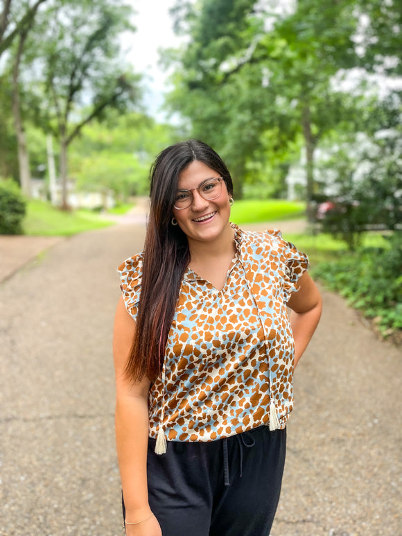 Giraffe Printed Top