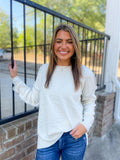 Ivory Grey Crew Neck