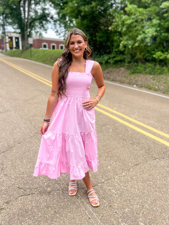 Smocked maxi dress
