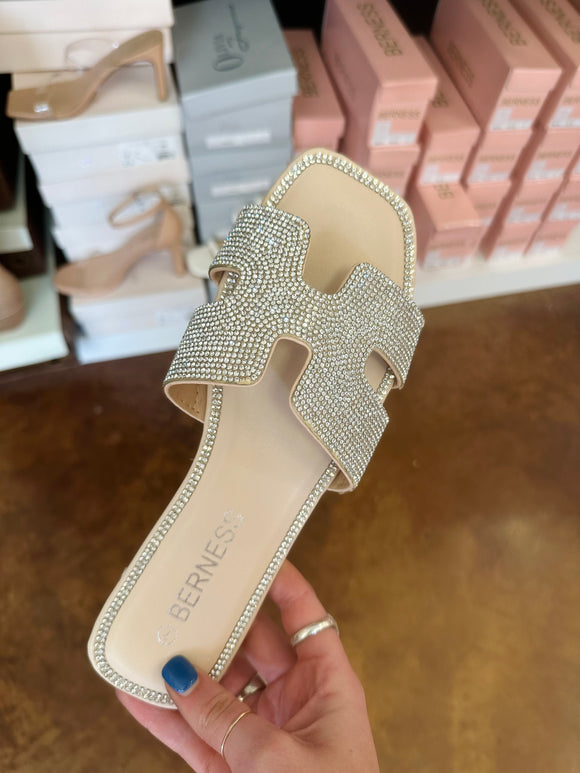 Rhinestone Detail Sandals