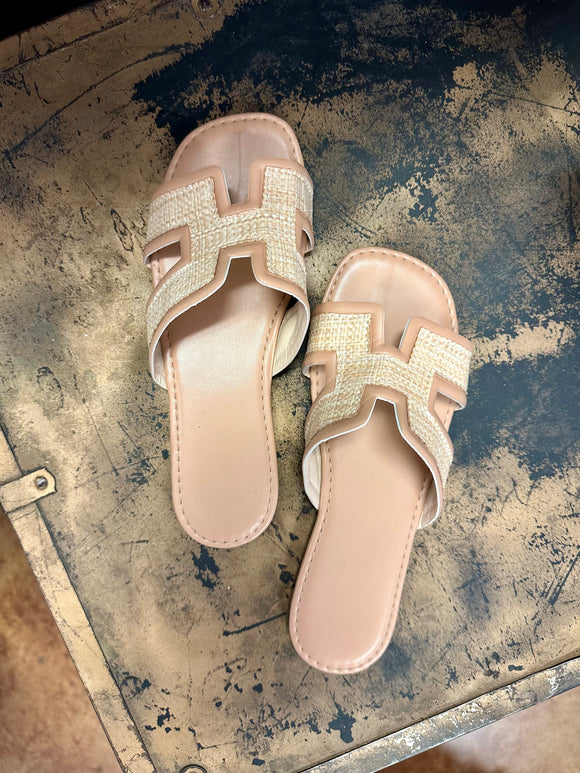 Nude H Sandals