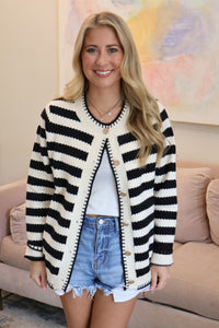 Black stripe sweater