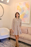 Striped Ruffle Hem Dress