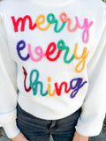 MERRY EVERY THING Thread Knit Top