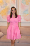 Pink Short Zip Dress