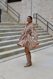 Dark Amber Floral Dress