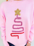 Christmas Tree Patch Sweater