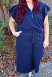 Navy Half Zip Set