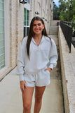 Scuba Half Zip, Shorts Set