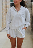 Scuba Half Zip, Shorts Set