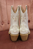 Caroline Flower Embroidered Western Boot