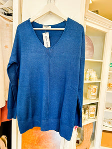 Soft Navy Sweater Top
