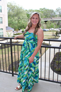 Tube Top Smocking Dress