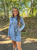 Denim Blue Button Down Dress