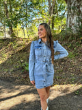Denim Blue Button Down Dress