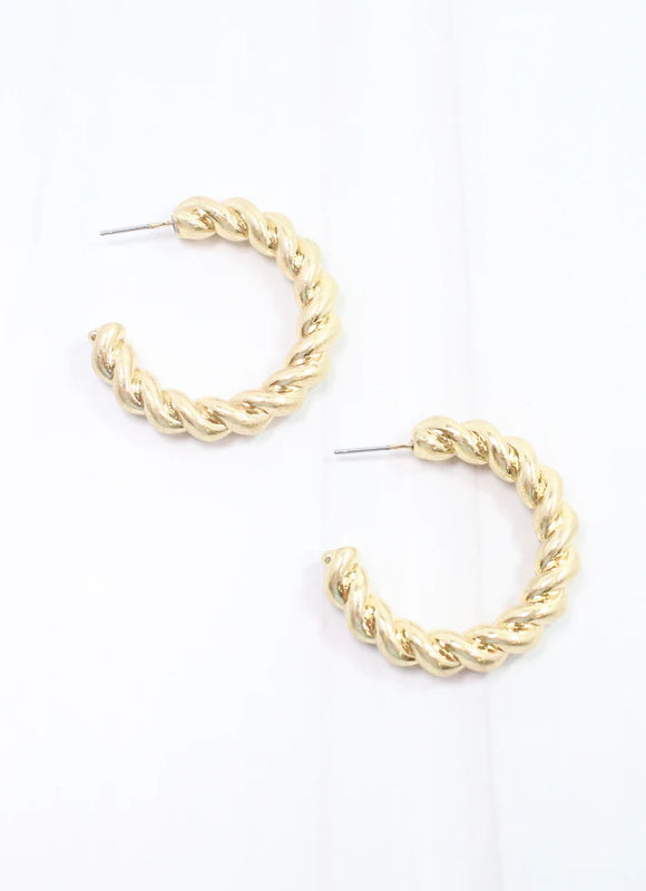 Berkeley Twisted Hoop Earrings