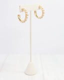 Four Seasons Pearl Gold Hoops