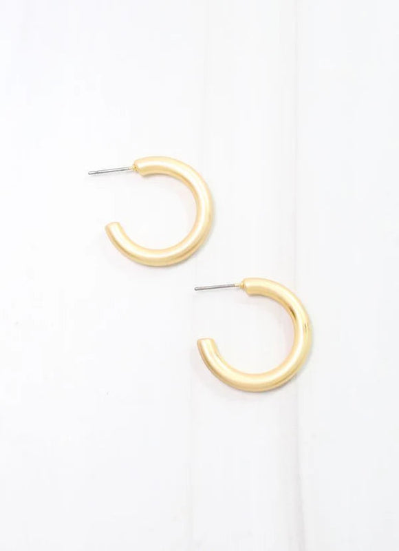 Isacc Hoops Matte Gold