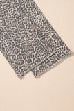 Leopard Frayed Edge, Wide Leg Pants