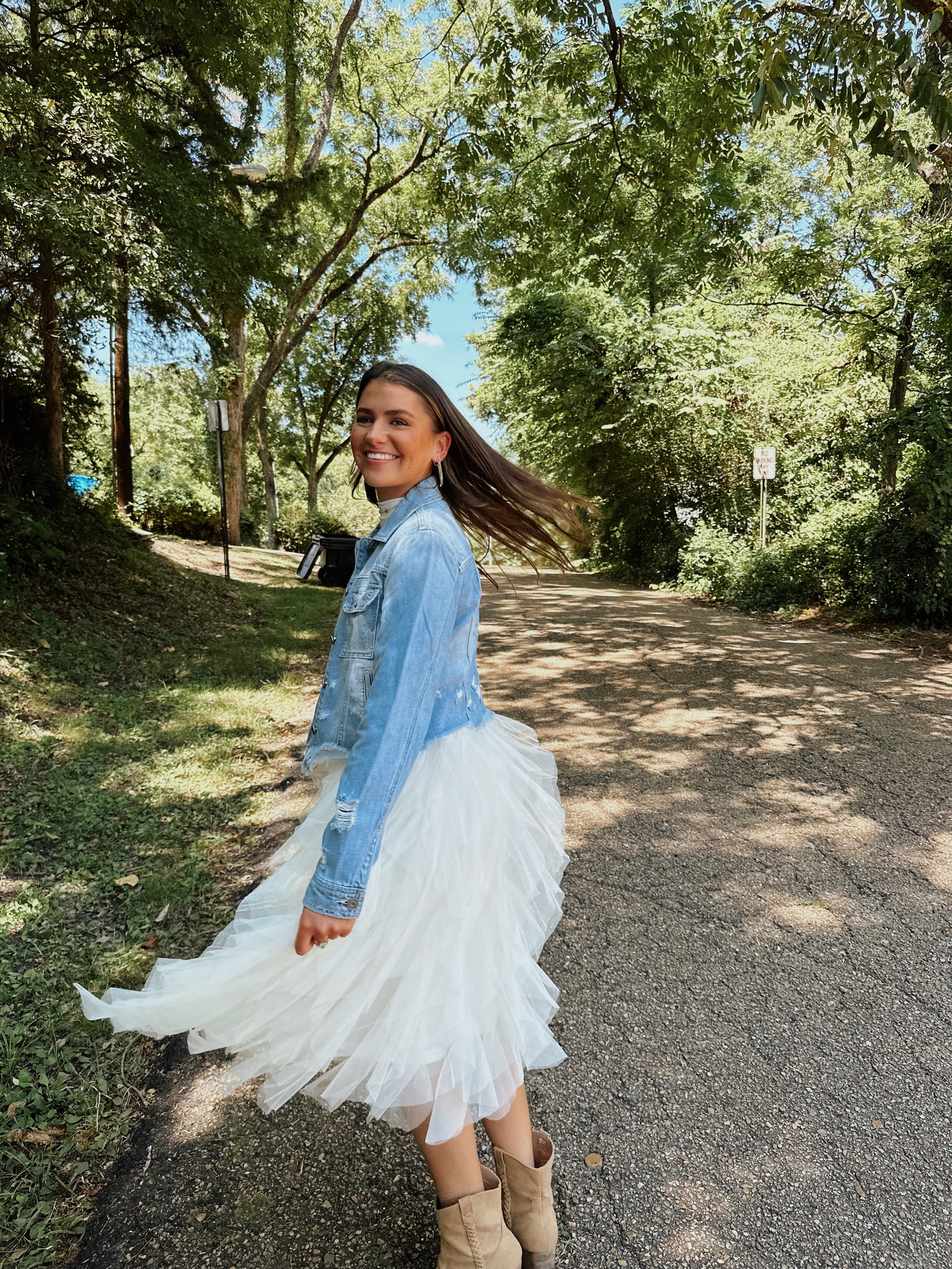 Cream Tulle Mesh Layered Skirt Jillian s Boutique