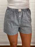 Checkered Print Casual Shorts