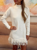 Ivory fringe dress