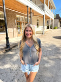 Midnight Blue Knit Top