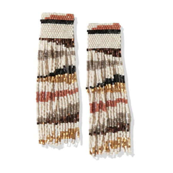 Belle Beaded Fringe Earrings