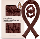 Kitsch XL Satin Heatless Curling set Chocolate