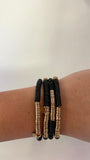 Gold Sequin Stretch Bracelets