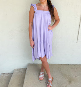 Lavender Ruffle Dress