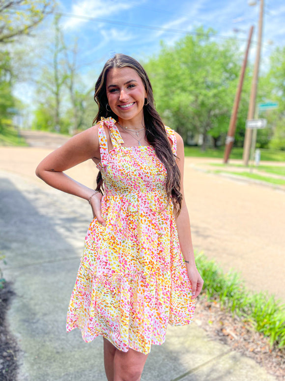 Shoulder Tie Dress