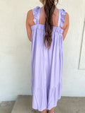 Lavender Ruffle Dress