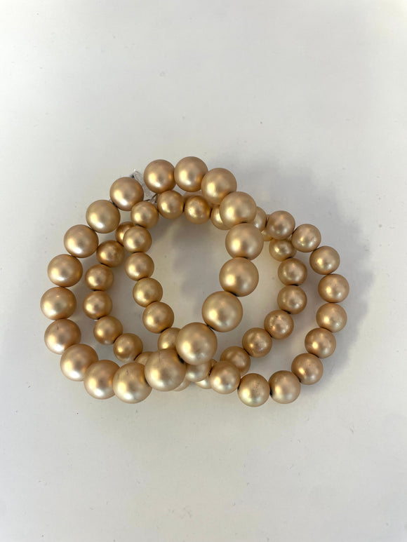 Matte Gold Chunky Bracelets