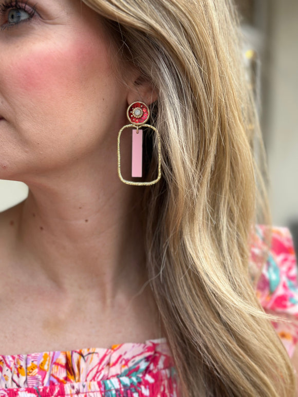 Sequin Top Stick Hoops